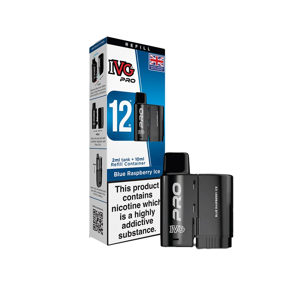 IVG PRO 12 Pods Blue Raspberry Ice - New SKU
