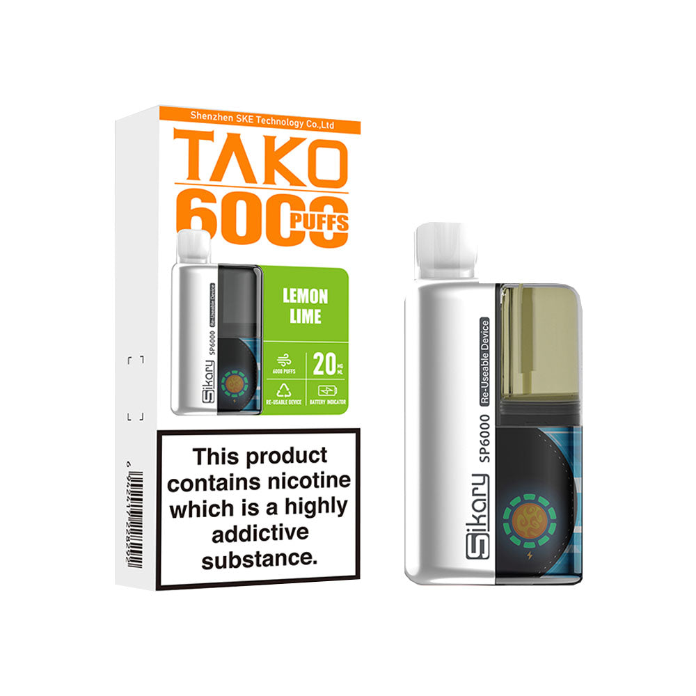 Sikary Tako SP6000 Kit Lemon Lime 20mg
