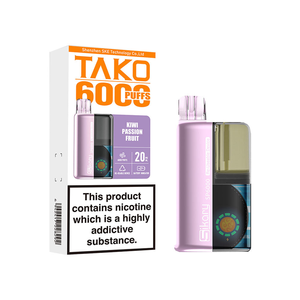 Sikary Tako SP6000 Kit Kiwi Passion Fruit 20mg